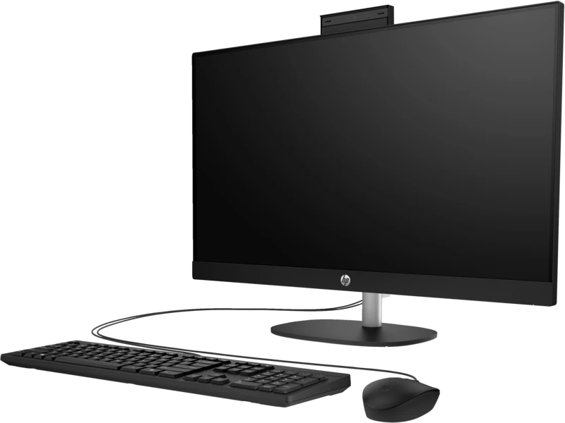 HP 27‑CR0155NH AIO, 27″ FHD Touch IPS, Intel Core i7‑1355U, 8GB DDR4‑3200, 512GB SSD, Intel Iris Xe, Jet Black, English Keyboard & Mouse, FreeDOS