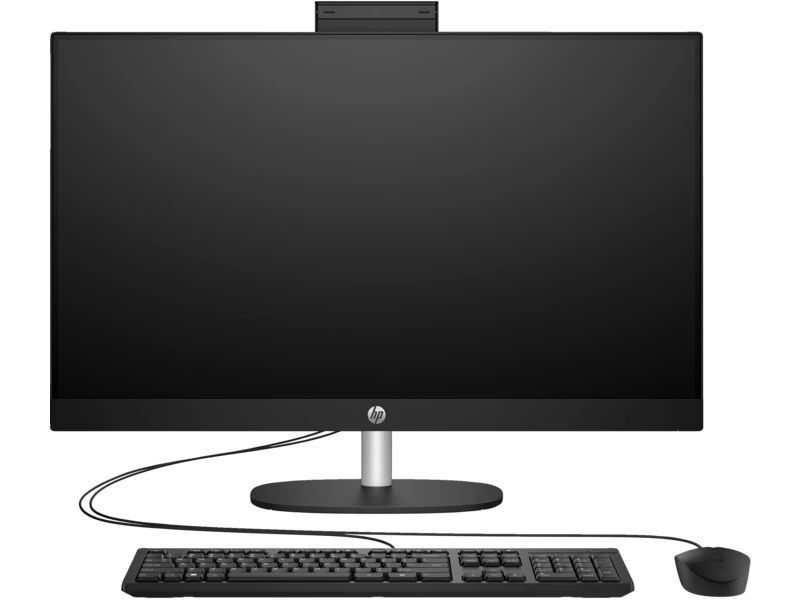 HP 27‑CR0155NH AIO, 27″ FHD Touch IPS, Intel Core i7‑1355U, 8GB DDR4‑3200, 512GB SSD, Intel Iris Xe, Jet Black, English Keyboard & Mouse, FreeDOS