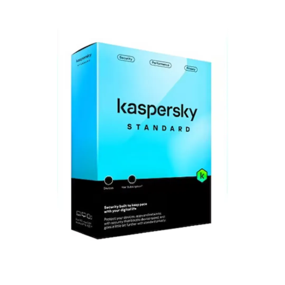 Kaspersky Standard Antivirus 2025 – 1-Year Subscription for 5 Devices | Virus Removal, Hard Disk Cleaner & PC Performance Optimization