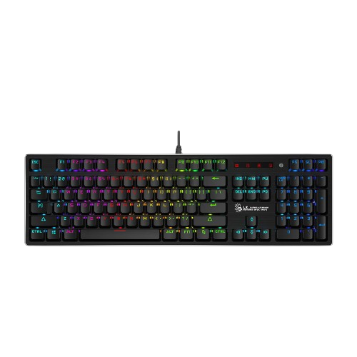 A4Tech Bloody B820R Light Strike RGB Gaming Keyboard, 0.2 ms Response, 100M Keystrokes, LK Optical Switch, Spill-Resistant, USB Wired