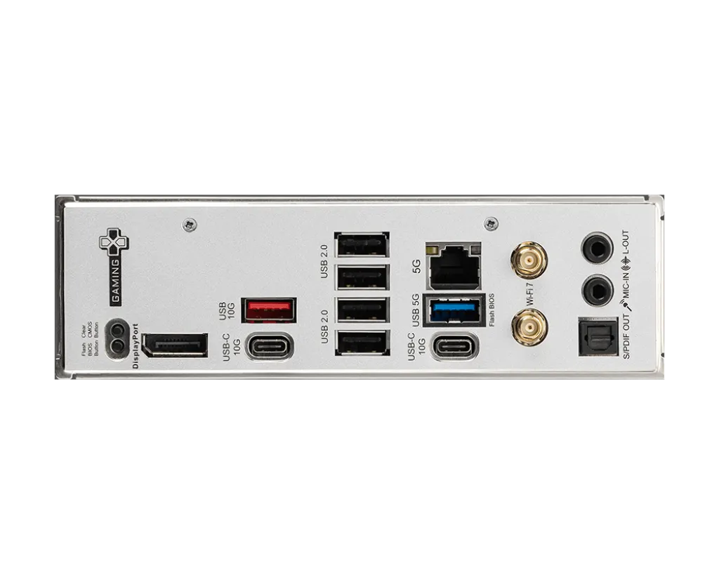 MSI B850 Gaming Plus WiFi Motherboard – ATX, AM5 Socket, DDR5 8200+MT/s (OC), PCIe 5.0 x16, Gen5 M.2, Wi-Fi 7, 5G LAN, USB-C | C911-7E39-001