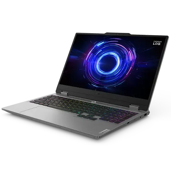 Lenovo LOQ 15IAX9 Gaming Laptop, 15.6" FHD IPS 144Hz G-Sync Display, Intel Core i5-12450HX, 16GB (2x8) RAM, 512GB SSD, RTX 3050 6GB GPU, ENG-ARB White Backlit K/B, Windows 11, Luna Grey | 83GS00F6AX