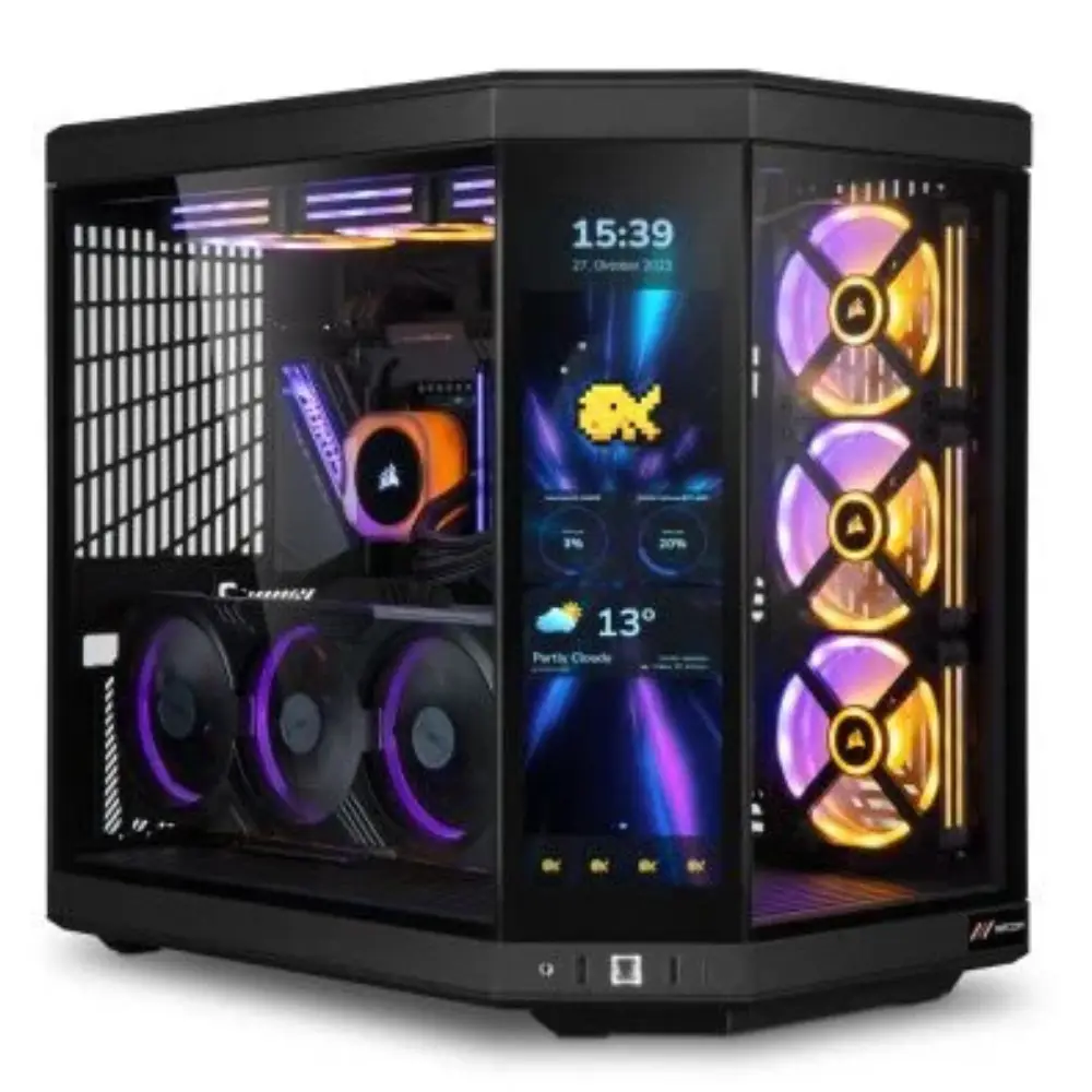 Gaming PC FrostVortex – Intel Core Ultra 7 265KF, RTX 5070 Ti 16GB OC, 64GB DDR5 6000MHz, 2TB NVMe SSD, 850W PSU, RGB Liquid Cooling, Glass Case