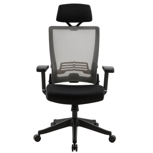 Navodesk Kiko Ergonomic Office Chair, Adjustable Lumbar Support, Removable Headrest, Modern Design, Comfortable Seating, Black