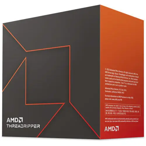 AMD Ryzen Threadripper 7980X CPU, 64 Cores 128 Threads, 5.1GHz Boost, 256MB L3 Cache, PCIe 5.0, DDR5, 350W TDP, sTR5 Socket | 100-100001350WOF