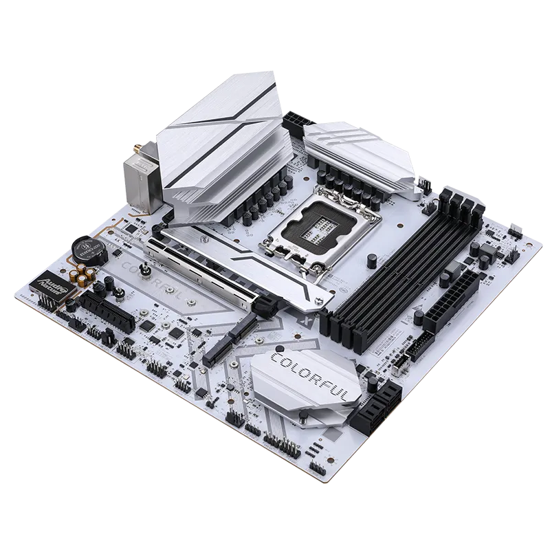 Colorful BATTLE-AX B760M-WHITE WIFI D5 V20 Micro-ATX Motherboard | DDR5 Support, 12+1+1 Power Phase, Triple PCIe 4.0 M.2, USB 3.2 Type-C, 2.5G LAN, WiFi 6 & Bluetooth 5.2, ARGB Sync