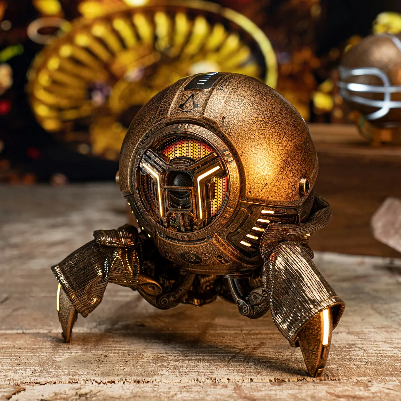 GravaStar Mars Pro Bluetooth Speaker Assassin’s Creed Apple of Eden, 20W Dual Speakers, 15H Battery, RGB Lights, Zinc Alloy, Limited Edition