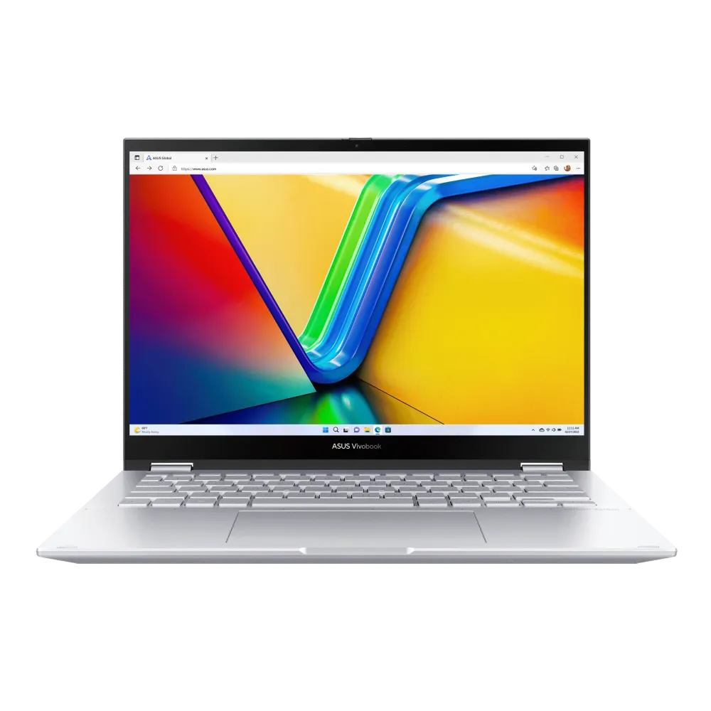 ASUS Vivobook S 14 Flip Laptop, 14" WUXGA Touch & Flip, Intel Core i5-13420H, 16GB RAM, 512GB SSD, Intel UHD Graphics, Win11 Home, Eng-Arab Keyboard, Silver | TP3402VA-LZ669W