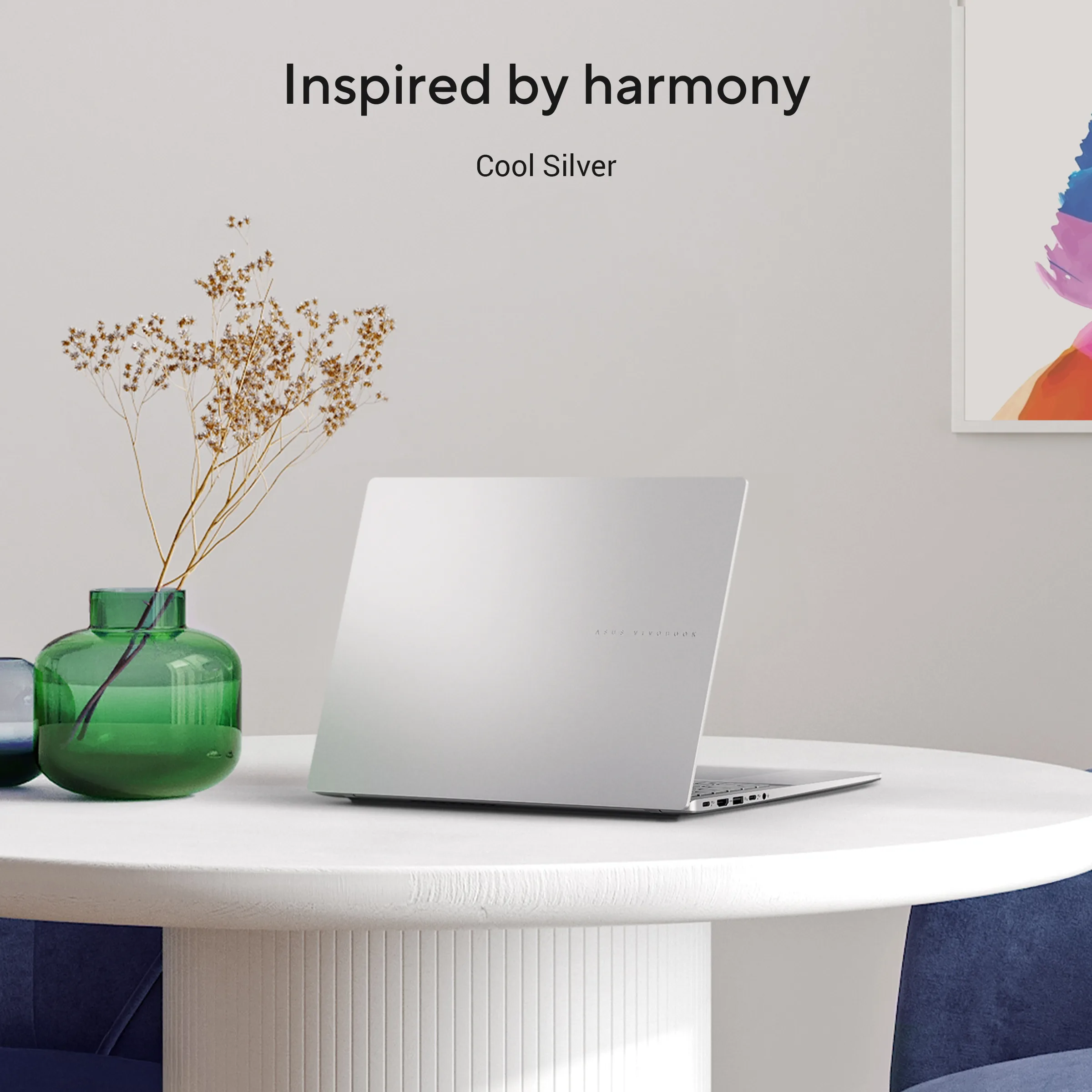 ASUS Vivobook S14 Laptop, 14" WUXGA, Intel Core i5-13420H, 16GB RAM, 512GB SSD, Intel UHD Graphics, Win11 Home, Eng-Arab Keyboard, Silver | S3407VA-LY031W