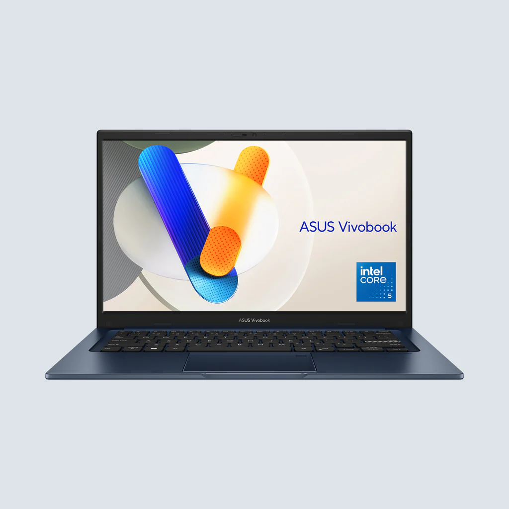 ASUS VIVOBOOK 14, Intel Core 5 120U 1.4GHz, 16GB RAM, 512GB SSD, Intel Graphics, 14" FHD, Win11 Home, Eng-Arab Keyboard, Blue | X1404VA-EB385W