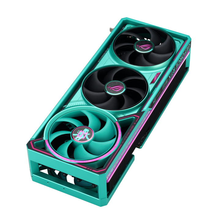 ASUS ROG Astral GeForce RTX 5080 16GB GDDR7 OC HATSUNE MIKU EDITION Graphics Card (GPU), 1801 AI TOPs, PCI Express 5.0, 30 Gbps 256-bit, 10752 CUDA Cores | 90YV0LV9-M0NM00