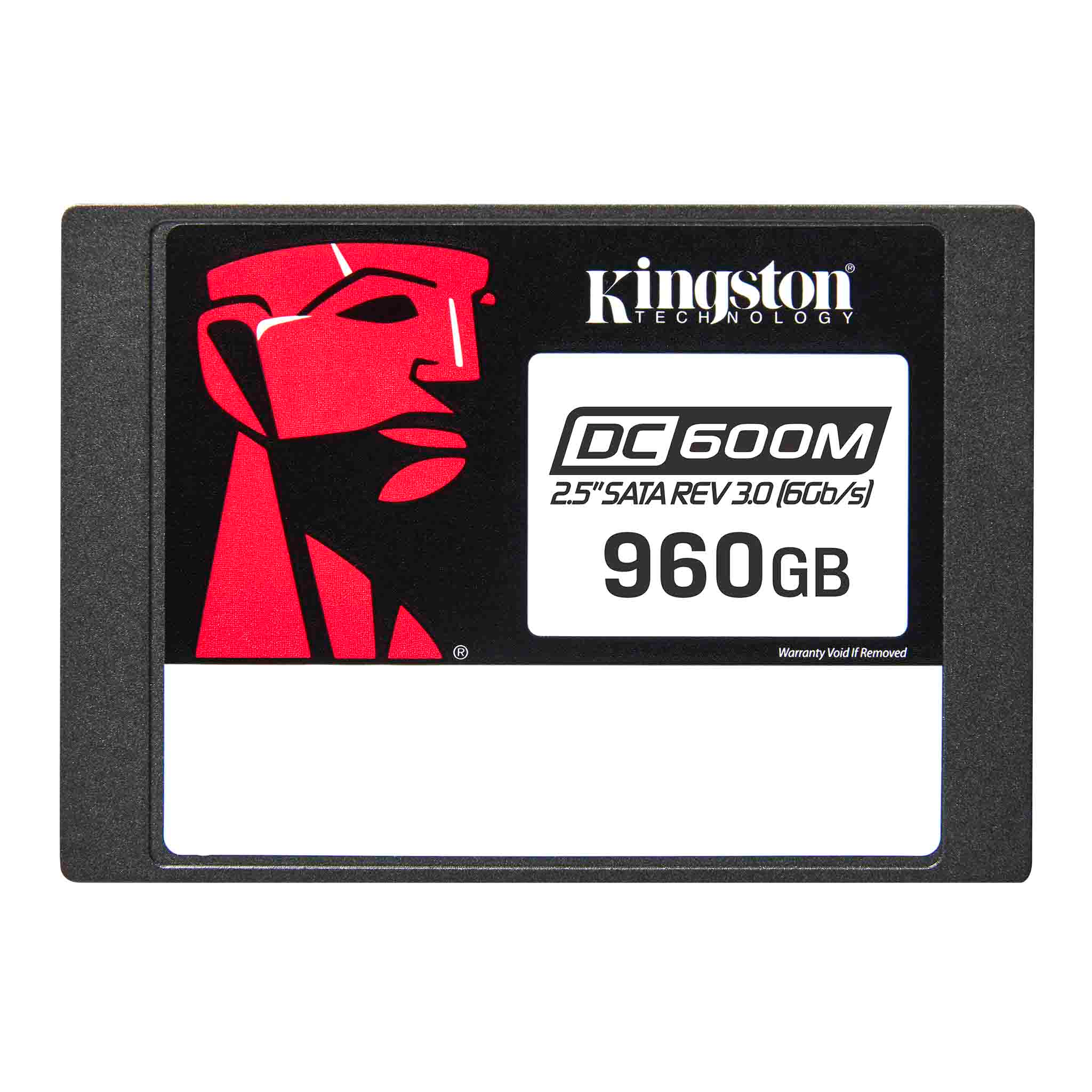 Kingston DC600M 2.5 SATA Enterprise SSD, 960 GB Capacity, Up to 560MB/s Read & 530MB/s Write, Consistent Latency, IOPS, Reliable QoS, Black | SEDC600M/960G