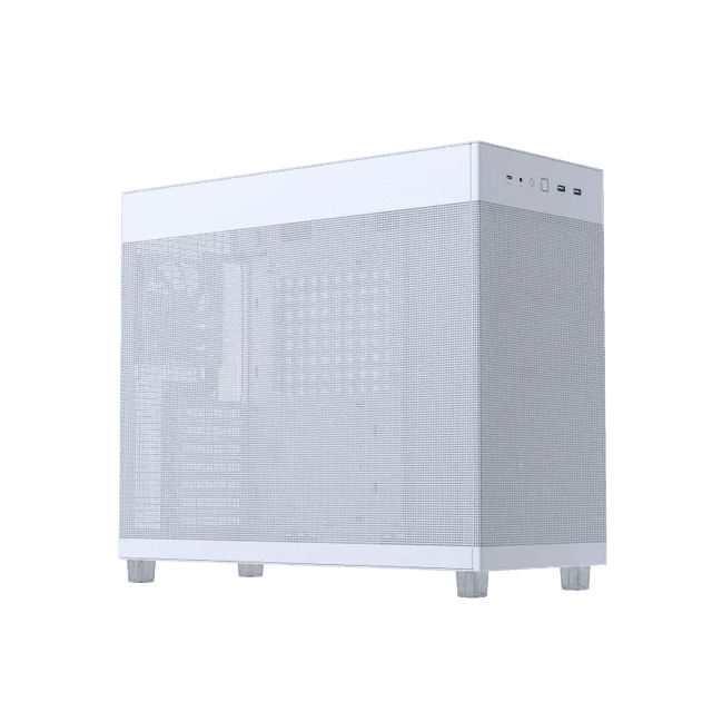 ASUS Prime AP303 - Mesh Panel Compact 44-liter ATX White Gaming Case, Graphics cards up to 360mm, 360mm radiators, ATX PSUs, Front Panel USB Type-C Support | 90DC00V3-B39000