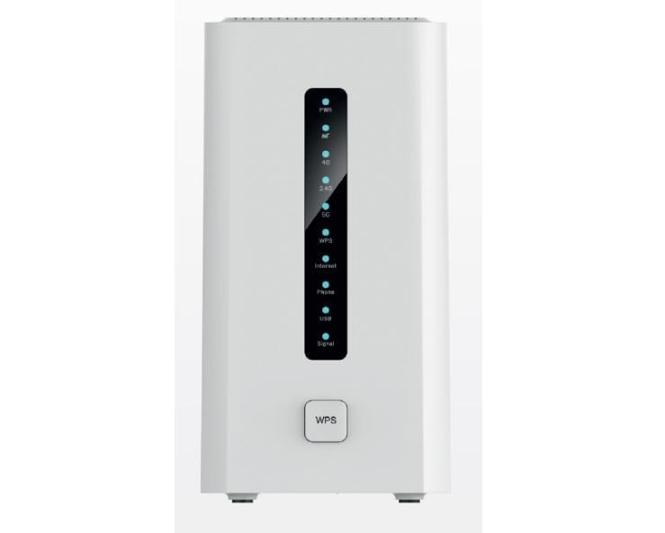 D-Link DWR-3000M 5G CPE Router, WiFi 6 AX3000, Dual-Band 2.4/5 GHz, 4x Gigabit LAN, 5G NR, MU-MIMO, OFDMA, VPN, External Antennas