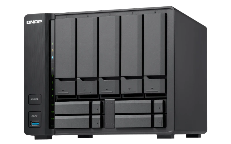 QNAP TS-873A-8G Diskless 8 Bay High-Performance NAS Server - AMD Ryzen Embedded V1500B Processor, 2.2 GHz, 8GB DDR4 RAM, 2x2.5GbE Ports, Two PCIe Gen3 Slots | TS-873A-8G