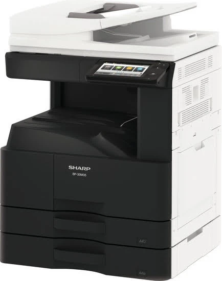 Sharp BP-30M35 A3 Black & White Multifunction Photocopier, 35ppm, Print, Copy, Scan, Fax, File, Network & USB Connectivity, BP-30M35