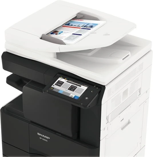 Sharp BP-30M35 A3 Black & White Multifunction Photocopier, 35ppm, Print, Copy, Scan, Fax, File, Network & USB Connectivity, BP-30M35