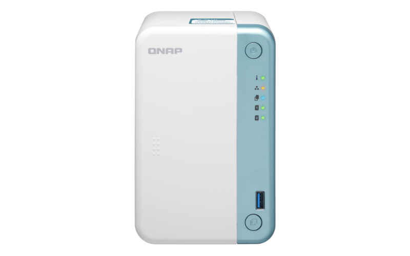 QNAP TS-251D-2G 2-Bay NAS Enclosure - Intel Celeron 2.0 GHz Dual-Core CPU, 2GB DDR4 RAM, 2 x USB 3.1 Gen 1 + 3 x USB 2.0 Ports | TS-251D-2G