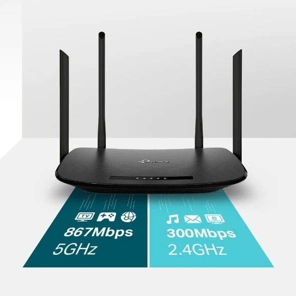 TP‑Link Archer VR300 AC1200 VDSL/ADSL Modem Router – Dual‑Band 300/867 Mbps, 1× RJ11, 4× Ethernet, MU‑MIMO, Parental Controls, SPI Firewall