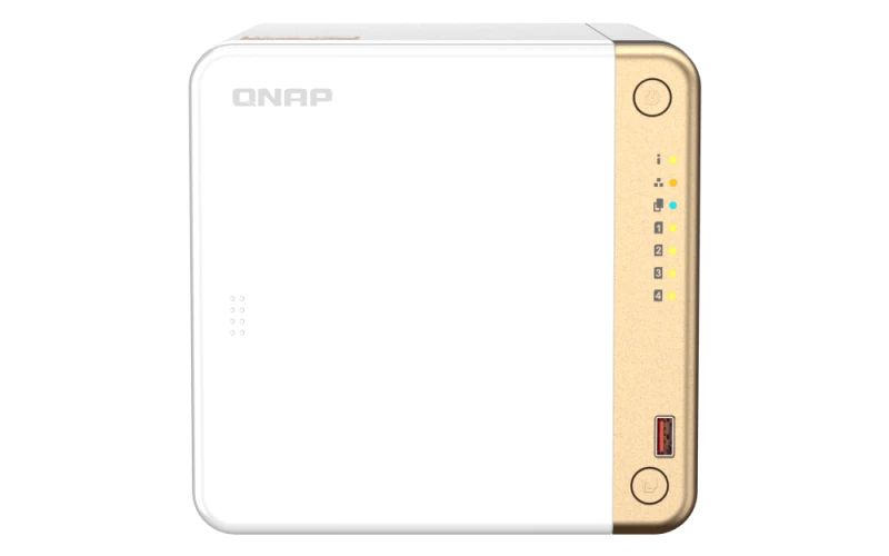 QNAP Turbo NAS TS-462-2G SAN/NAS Storage System - 2.9GHz Intel Celeron N4505 2C, GB DDR4 RAM, 4GB Flash Memory, 4x 3.5/2.5" SATA III 6 Gb/s Bays, 2x M.2 2280 PCIe 3.0 x1 2.5GbE, HDMI | TS-462-2G