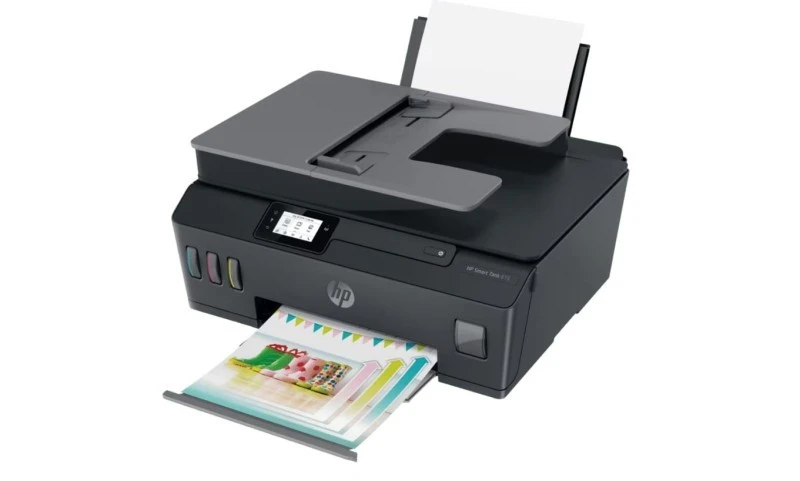 HP Smart Tank 615 Wireless All‑in‑One A4 Printer, Print‑Copy‑Scan‑Fax, ADF, Dual‑Band Wi‑Fi, Bluetooth LE, Dark Gray