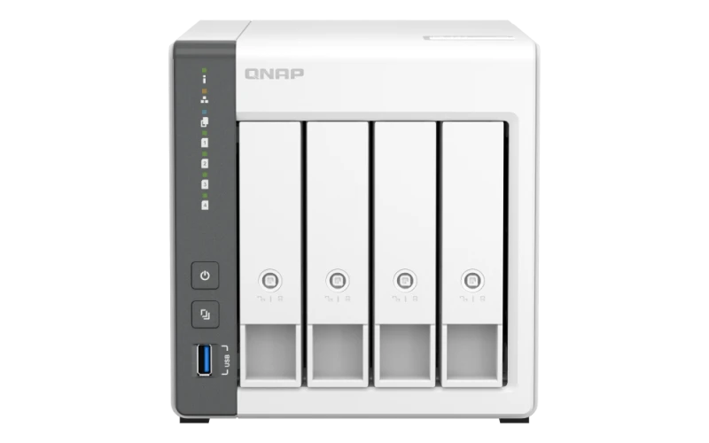 QNAP TS-433 4-Bay NAS, 4-Core ARM 2.0GHz, 4GB RAM, 5GbE, TS-433-4G-US