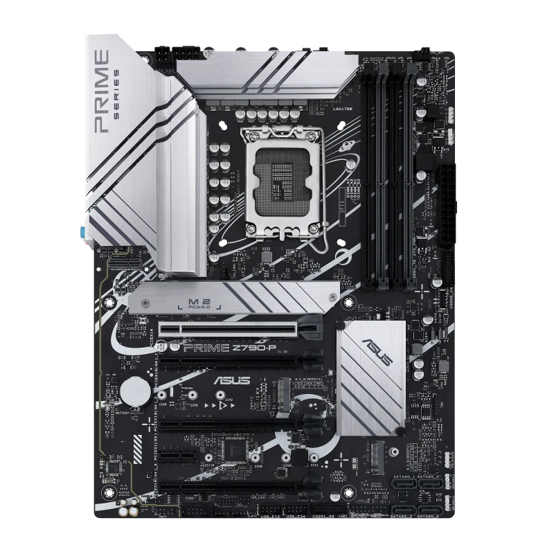 ASUS Prime Z790-P-CSM Motherboard, LGA1700 Socket, 4 x DDR5 DIMM up to 192GB, PCIe 5.0, 3 x M.2, 4 x SATA 6Gb/s, ATX, Intel Z790 Chipset