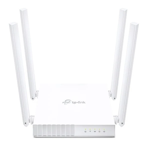 TP‑Link Archer C24 AC750 Dual‑Band Wi‑Fi Router – 4× 10/100 LAN, 1× WAN, 4 Antennas, MU‑MIMO, Guest Network, IPv6, Compact Design