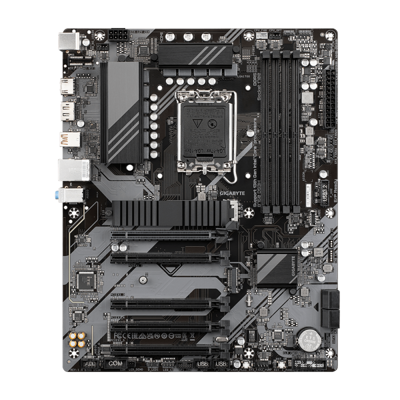 Gigabyte B760 DS3H LGA1700 ATX Motherboard, DDR5, Up to 192GB, PCIe 4.0, Dual M.2, USB 3.2 Gen2, Intel B760 Chipset, Compatible with 13th/12th Gen Intel CPUs