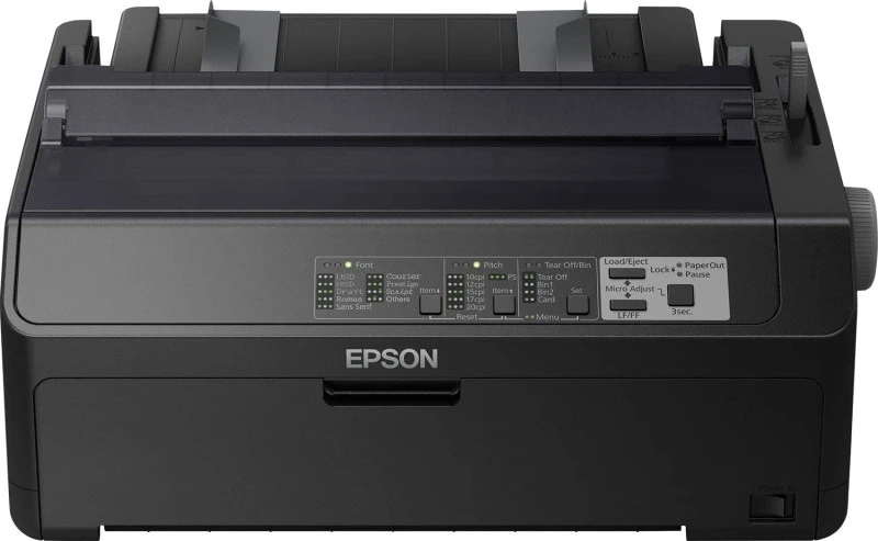Epson LQ‑590II 24‑Pin Dot Matrix Printer, 80‑Column, 550 CPS, USB & Parallel, Energy Star (Black)