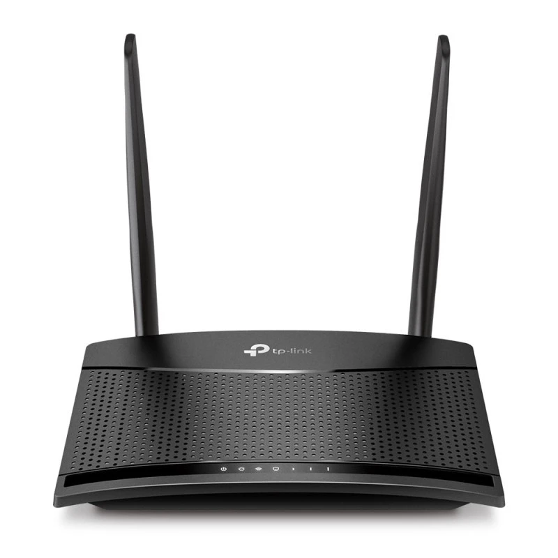 TP‑Link TL‑MR100 N300 4G LTE Router – 300 Mbps Wi‑Fi, 2× Detachable LTE Antennas, 32‑Device Support, 2× Ethernet Ports, Plug‑and‑Play