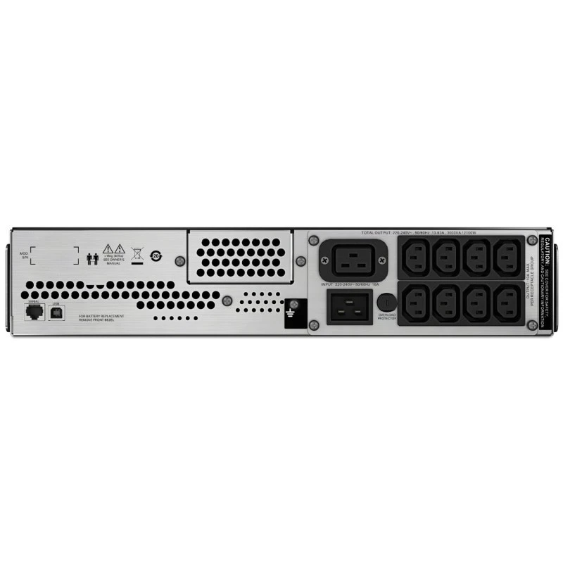 APC Smart-UPS C 3000VA / 2100W Line-Interactive Pure Sine Wave 2U Rackmount UPS, Black | SMC3000RMI2U