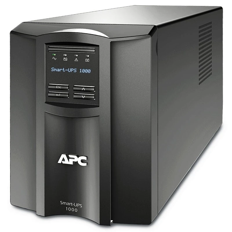 APC Smart-UPS SMT1000IC – 1000VA UPS, 700W, Line-Interactive, LCD Display, AVR, 8x IEC C13, SmartConnect, 230V