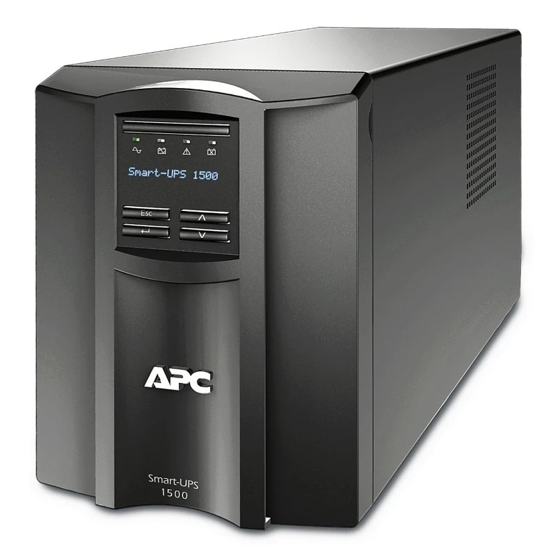 APC Smart-UPS SMT1500IC – 1500VA UPS, 1000W, Line-Interactive, LCD, AVR, 8x IEC C13, SmartConnect, Tower, 230V