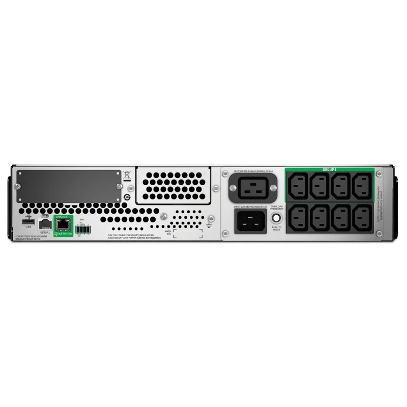 APC Smart-UPS SMT2200RMI2UC – 2200VA Rackmount UPS, 1980W, 2U, Line-Interactive, LCD, AVR, 8x IEC C13 + 2x C19, SmartConnect, 230V