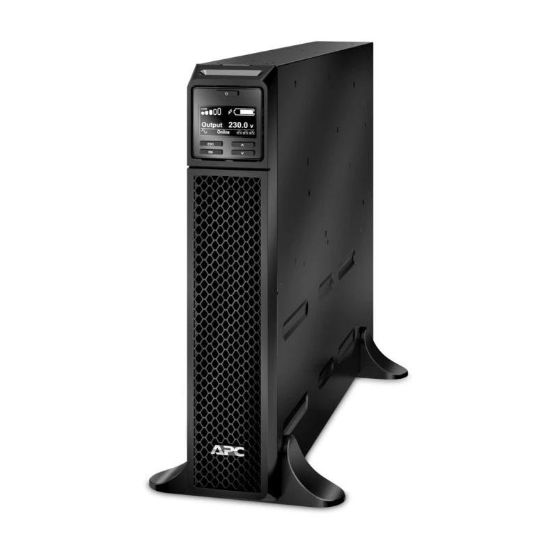 APC Smart-UPS SRT1000XLI, 1000VA/1000W, 230V, Online UPS, LCD, Rackmount w/ Kit, C13 Outlets, Black