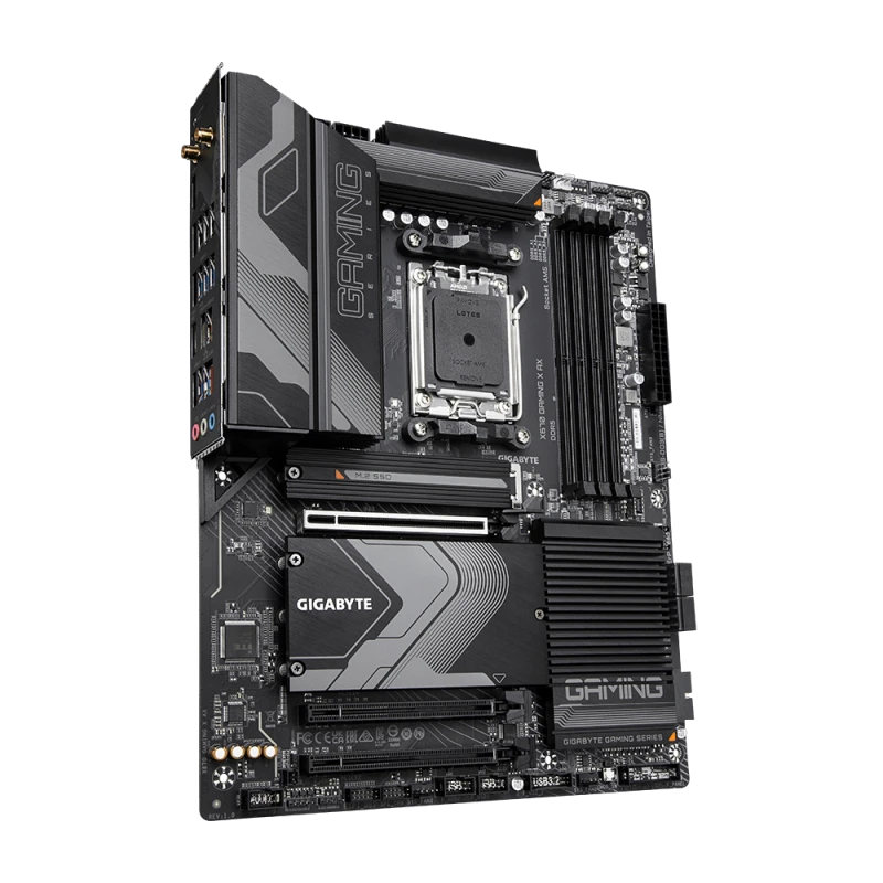 Gigabyte X670 GAMING X AX Motherboard, AMD AM5 Socket, DDR5 192GB, PCIe 5.0, 2x M.2, Wi-Fi 6E, 10Gb Ethernet, ATX, AMD X670 Chipset