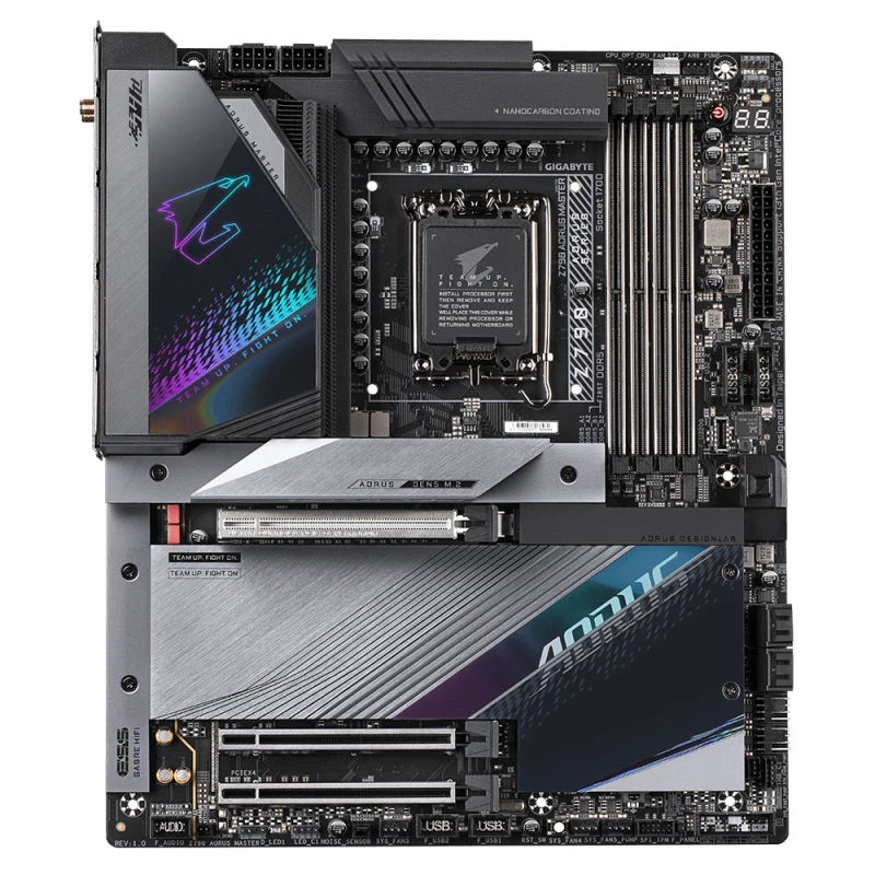 Gigabyte Z790 AORUS MASTER LGA1700 E-ATX Motherboard, 4 x DDR5 DIMM up to 192GB, PCIe 5.0, Dual M.2, 10Gb Ethernet, Wi-Fi 6E, Intel Z790 Chipset