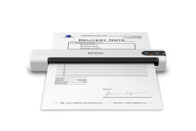 Epson DS-70 Portable A4 Sheet-fed Document Scanner, USB Powered, 10 ppm, Compact Design, TWAIN Driver, Windows/macOS Compatible | B11B252402