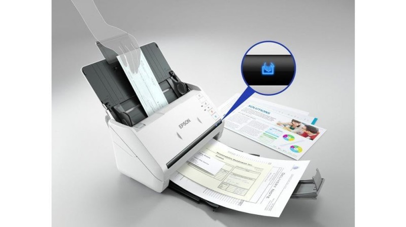 Epson DS-530II A4 Duplex Document Scanner, 35ppm/70ipm, 50-Sheet ADF, USB 3.0, TWAIN/ISIS Drivers, Reliable Media Handling | B11B261401BB