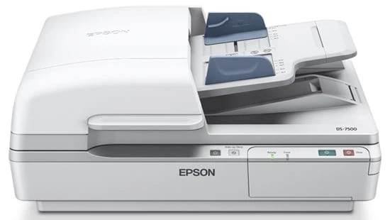 Epson DS-7500 A4 Flatbed Document Scanner, 80ppm, Duplex, 600dpi, 100-Sheet ADF, USB 2.0, TWAIN & ISIS Support | B11B205331BY