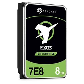 Seagate Exos 7E8 8TB Enterprise Internal HDD, 7200 RPM, SATA 6 Gb/s, 256 MB Cache, 550 TB/yr, MTBF 2M hrs | ST8000NM004A / ST8000NM000A