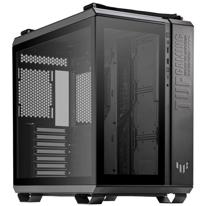 ASUS TUF Gaming GT502 Mid Tower PC Case – Tempered Glass, ARGB Fans, Steel Frame, Front USB-C, Mesh Front Panel, ATX/Micro-ATX/Mini-ITX Support