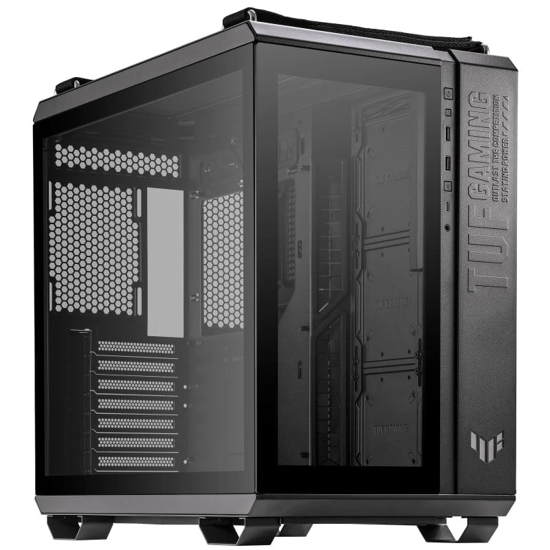 ASUS TUF Gaming GT502 Mid Tower PC Case – Tempered Glass, ARGB Fans, Steel Frame, Front USB-C, Mesh Front Panel, ATX/Micro-ATX/Mini-ITX Support