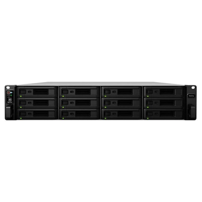 Synology RackStation RS3618xs 12-Bay NAS, Xeon D-1521 2.4GHz, 8GB DDR4, 4x LAN, 2x USB 3.0, 2x PCIe, Redundant PSU, Rackmount Storage Server