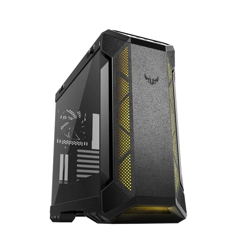 ASUS TUF Gaming GT501 Mid Tower PC Case, Tempered Glass, EATX/ATX/Micro-ATX Support, Steel Frame, RGB Fans, Dust Filters, Military-Grade Design