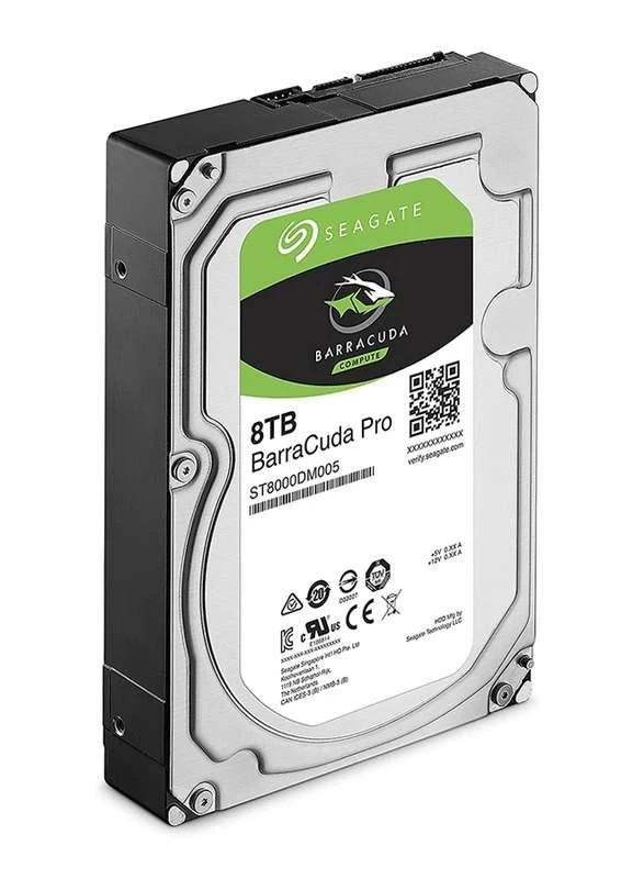 Seagate Barracuda Pro 8TB ST8000DM005 SATA 6Gb/s 7200 RPM, 256 MB Cache, 512e Sector, 220 MB/s Sustained, 3.5" Internal HDD