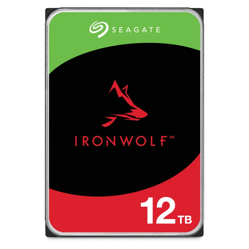 Seagate IronWolf 12TB NAS HDD, 3.5" Internal, SATA 6Gb/s, 7200RPM, 256MB Cache, CMR, RAID-Optimized | ST12000VN0008