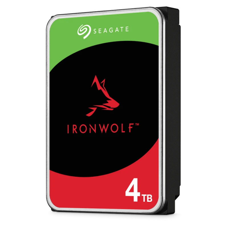 Seagate IronWolf 4TB NAS HDD, 3.5" Internal, SATA III 6Gb/s, ~5900 RPM, 256MB Cache, Up to 600MB/s Transfer Rate | ST4000VN006