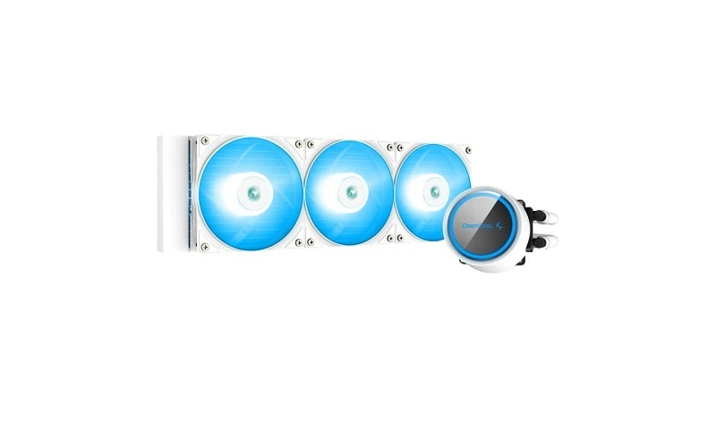 Deepcool GAMMAXX L360 A-RGB WH AIO Liquid Cooler, 500-1800 RPM Fan, 69.34 CFM, Hydro Bearing, 4-Pin PWM, White